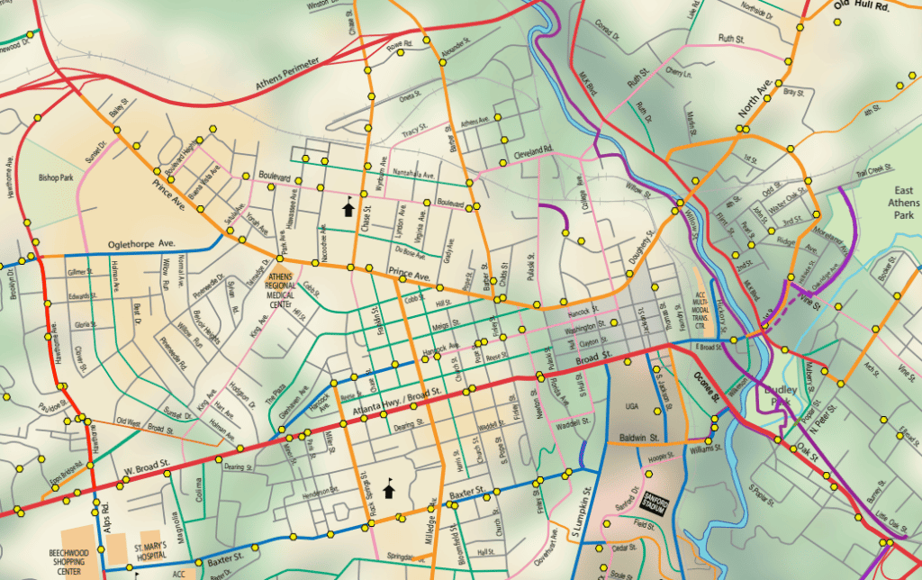 Athens Bike Map